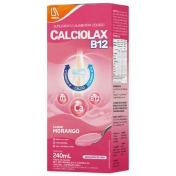 CALCIOLAX B12 MORANGO SUSPENSAO 240ML