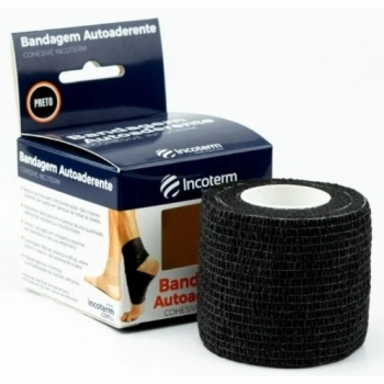 FITA AUTOADERENTE COHESIVE 5M X 4,5CM PRETO PROTAPE