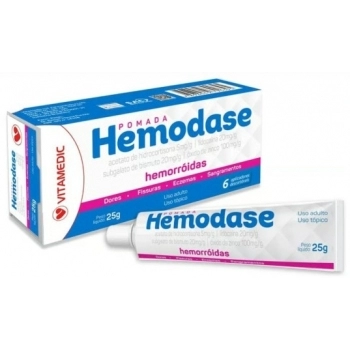 HEMODASE POM 25G C/6 APLIC P/HEMORROIDAS