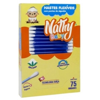 COTONETES NATHYBABY HASTES FLEXIVEL C/75