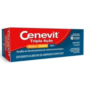 CENEVIT TRIPLA EFERV.VIT.C+ZINCO+VIT.D C/10