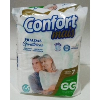 FRALDA GERIATRICA CONFORT MAIS GG C/7 UND (MEGAFRAL)