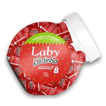 PROT.LABIAL FPS 8 LABY AZEDINHA MORANGO 3,5G