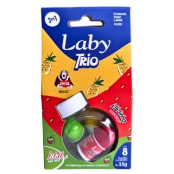 HIDRAT.LABIAL LABY AZEDINHA/LILITH/CHITA PUSH PULL 3,5G C/3