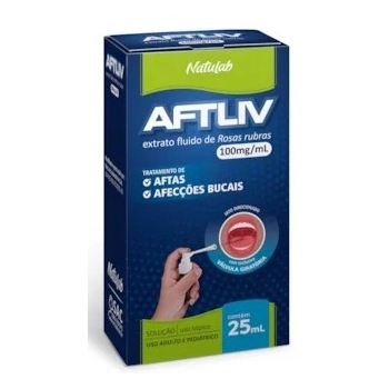 AFTLIV SOLUCAO BUCAL 25ML P/AFTAS (NATULAB)