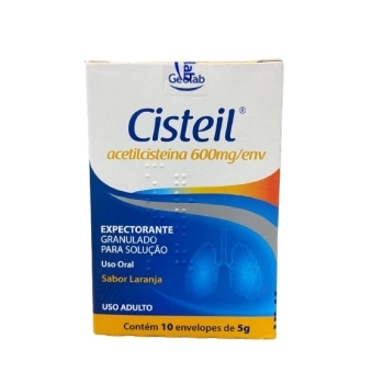 CISTEIL 600MG C/10ENVELOPES SABOR LARANJA ACETILCISTEINA