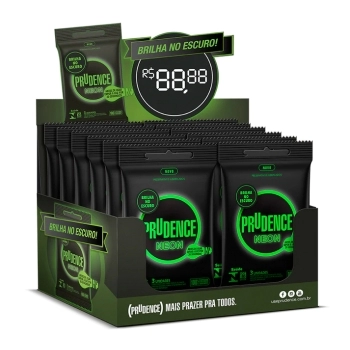 PRESERVATIVO PRUDENCE NEON DISPLAY C/12X3
