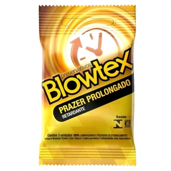 PRESERVATIVO BLOWTEX RETARDANTE C/3 UND (BLOWTEX)