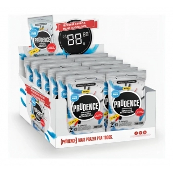 PRESERVATIVO PRUDENCE SENSACOES SENSITIVE RETARDANTE DISPLAY C/12X3