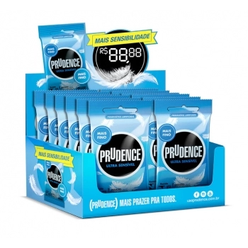 PRESERVATIVO PRUDENCE ULTRA SENSIVEL DISPLAY C/12X3