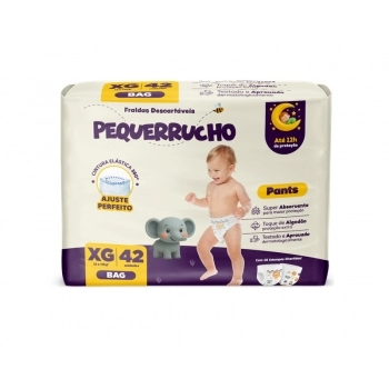 FRALDA PEQUERRUCHO BABY PANTS HIPER XG C/42