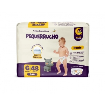 FRALDA PEQUERRUCHO BABY HIPER G C/46