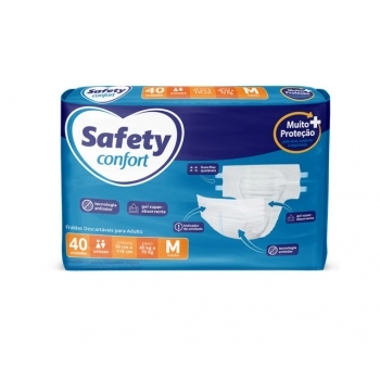 FRALDA GERIATRICA SAFETY CONFORT SEC MEGA M C/40