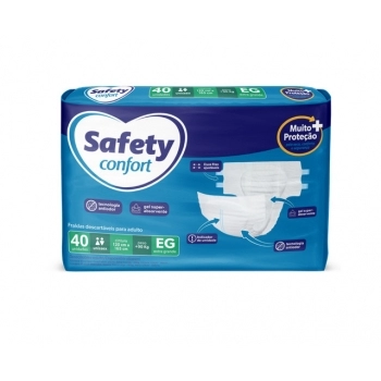 FRALDA GERIATRICA SAFETY CONFORT SEC MEGA XG C/40