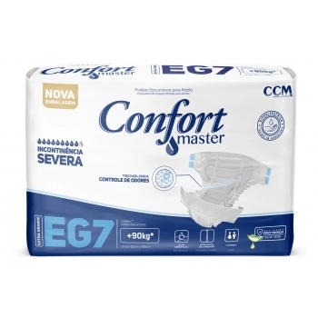 FRALDA GERIATRICA CONFORT MASTER EG C/7 UND (CCM)