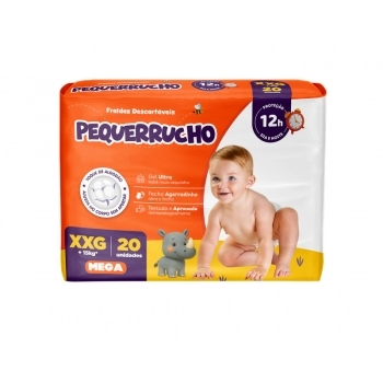 FRALDA PEQUERRUCHO BABY MEGA XXG C/20