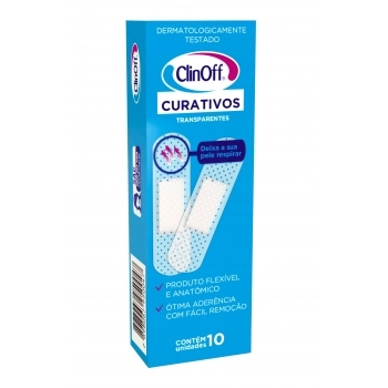 CURATIVO TRANSP. C/10 CLIN OFF