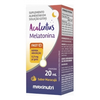 ACALENTUS 210MCG GOTAS 20ML SABOR MARACUJA MELATONINA