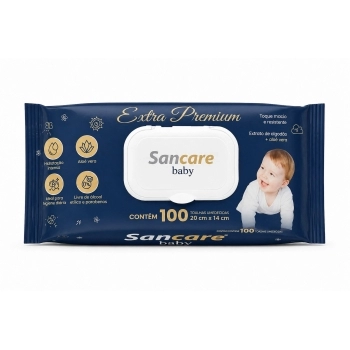 TOALHAS UMED.SANCARE C/100UN
