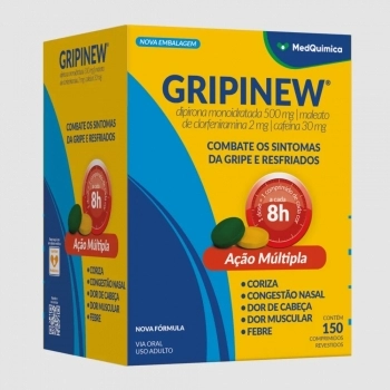 GRIPINEW C 25 X 6CPR DIPIRONA + CLORFENIRAMINA + CAFEINA (MEDQUIMICA)