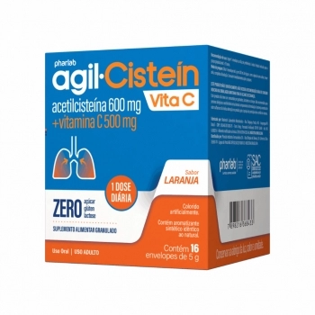 AGIL-CISTEIN VITA C 500+600MG C/16ENV. VITAMINA C+ACETILCISTEINA