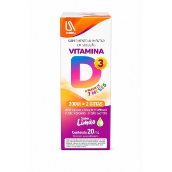 VIT.D GTS 200UI 20ML SOBRALVIT KIDS