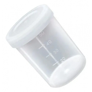 COLETOR NAO ESTERIL SEM PA INDIVIDUAL 50ML BRANCO (CRAL)