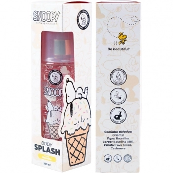 BODY SPLASH SORVETE DE BAUNILHA SNOOPY 200ML