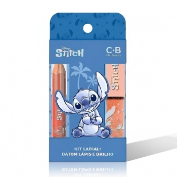 KIT GLOSS CHOCOLATE+LAPIS BATOM NUDE STITCH