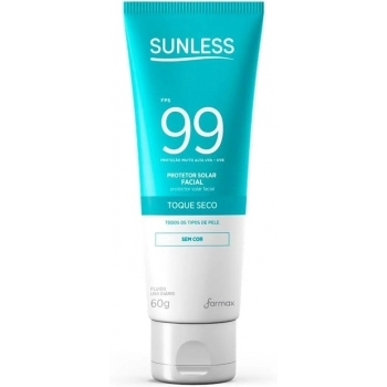 PROTETOR SUNLESS FACIAL FPS99 S/COR 60G TOQUE SECO