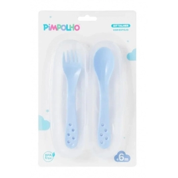 KIT TALHER INFANTIL C/ESTOJO AZUL (101601) (PIMPOLHO)