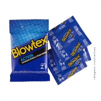 PRESERVATIVO BLOWTEX ACTION C/3 UND (BLOWTEX)
