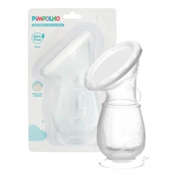 COLETOR LEITE MATERNO SILICONE 90ML BRANCO (11190100 (PIMPOLHO)