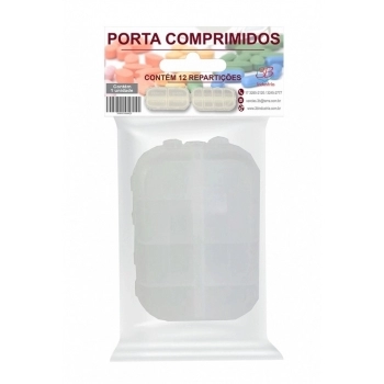 PORTA COMPRIMIDO TRANSPARENTE (3B INDUSTRIA)
