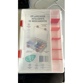 KIT ORGANIZADOR P/MEDICAMENTOS CAIXA+PORTA COMPRIMIDO (3B INDUSTRIA)